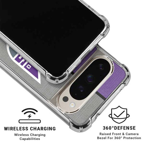 NBA Sacramento Kings Split Canvas Pixel 9 Pro XL Clear Case